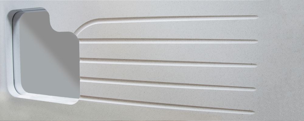 Top groove curved